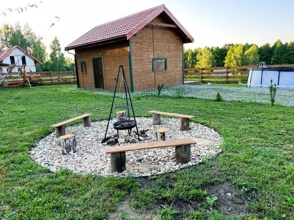 Zielona Chatka Nad Sapina Pozezdrze Luaran gambar